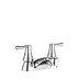 4" Centers Dual Handle Brass Lavatory Faucet